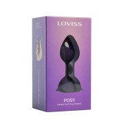 LOVISS - Posy - Garden Butt Plug Vibrator with Remote - Purple