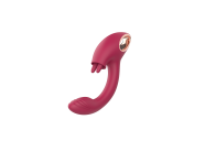Vibrátor s pohyblivými jazýčky a stimulací bodu G Twin Touch (21 cm)