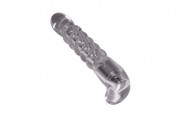 Vibrátor průhledný + násada 19*3 cm