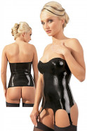 Latexový korzet s podvazky.