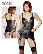 Kožený top s podvazky