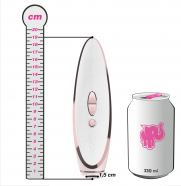 Satisfyer Luxury tlakový vibrátor, rozměry v porovnání s plechovkou