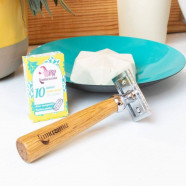 Lamazuna luxusní dárková sada na holení – strojek, sada břitů, 100% natural mýdlo One Blade For Life
