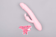 Handsfree pulzátor s výběžkem na klitoris Pulzie Bunny