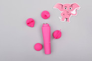 Sada erotických pomůcek Deluxe Couple Play Set, vibrátor s nástavci
