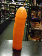 Žert. svíčka penis vosk 18 cm