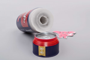 Masturbátor Beer Can Arousing Ale (20 cm), bez víčka