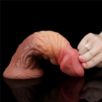 Monster dildo z dvojitého silikonu Fantasy Cock (18 cm)