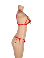 Červený komplet Bondage Bow