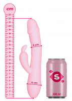 Handsfree pulzátor s výběžkem na klitoris Pulzie Bunny (22 cm)