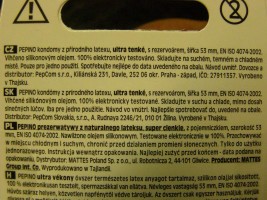 Pepino Thin 3ks kondomy ztenčené