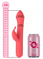 Vibrátor s výběžkem na klitoris Tulip (22 cm) + dárek Toybag