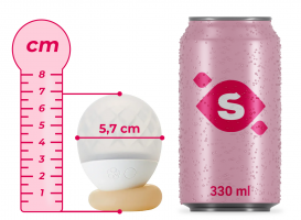 Svítící masážní vibrátor Tenga Iroha Ukidama (6,9 cm)