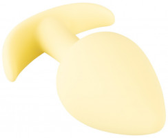 Silikonový anální kolík Cuties Yellow Pastel