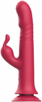 Rotační vibrátor s výběžkem na klitoris a přísavkou Aphrodite Bunny Twister (24 cm)