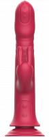 Rotační vibrátor s výběžkem na klitoris a přísavkou Aphrodite Bunny Twister (24 cm)