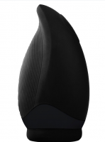 Ramrod Heating Squeezable Vibrating Stroker Black nahřívací stlačitelný masturbátor (15,5 cm)