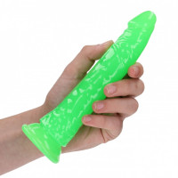Svítící realistické dildo s přísavkou Neon Night (20 cm)