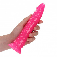 Svítící realistické dildo s přísavkou Neon Night (20 cm)
