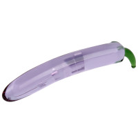 Skleněné dildo Mr. Eggplant (19 cm)