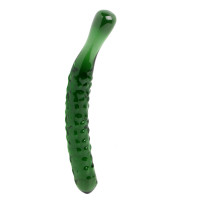Skleněné dildo Mr. Cucumber (20 cm)