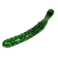 Skleněné dildo Mr. Cucumber (20 cm)