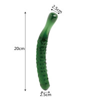 Skleněné dildo Mr. Cucumber (20 cm)