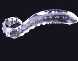 Skleněné dildo Tantric Touch (20 cm)