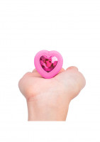 B-Vibe vibrační anální kolík Heart S/M s dálkovým ovladačem
