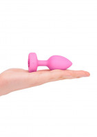 B-Vibe vibrační anální kolík Heart S/M s dálkovým ovladačem