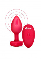 B-Vibe vibrační anální kolík Heart M/L s dálkovým ovladačem