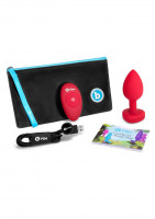 B-Vibe vibrační anální kolík Heart M/L s dálkovým ovladačem