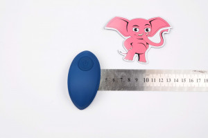 Anální kolík na masáž prostaty Rapture P s dálkovým ovládáním (11 cm) + dárek Anální gel 15 ml, rozměry