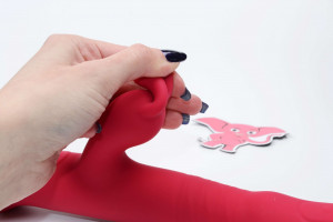 Rotační vibrátor s výběžkem na klitoris a přísavkou Aphrodite Bunny Twister (24 cm) + dárek ToyCleaner 75ml