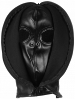 Koženková maska Zip-up Bondage