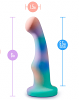 Silikonové dildo s přísavkou Opal Dreams Aqua (15,2 cm)