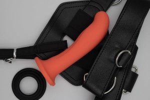 Postroj Tender Ties s dildem (15,5 cm)