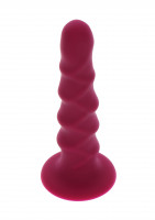 Silikonové dildo s přísavkou Ribbed Dong (16 cm)