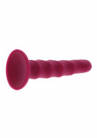 Silikonové dildo s přísavkou Ribbed Dong (16 cm)