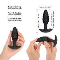 Silikonový anální kolík Spiral Plug (10,6 cm)