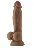 Shaft dildo z dvojitého tekutého silikonu Realistic Dong (24 cm)