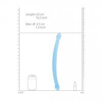 Oboustranné gelové dildo Flexi Duo (42 cm)