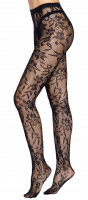 Seamless Floral Lace Tights