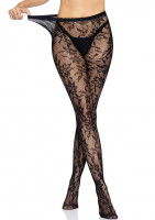 Seamless Floral Lace Tights