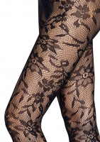 Seamless Floral Lace Tights