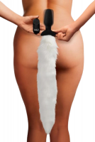 Vibrační anální kolík s dálkovým ovládáním Furry Fox (53,3 cm)