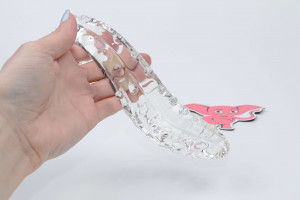 Skleněné dildo Tantric Touch (20 cm) + dárek Toybag