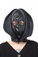 Koženková maska Zip-up Bondage