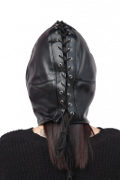 Koženková maska Zip-up Bondage