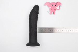 Silikonový vibrátor s přísavkou Mister A (19 cm), rozměry